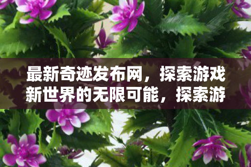 最新奇迹发布网，探索游戏新世界的无限可能，探索游戏新世界，最新奇迹发布网发布
