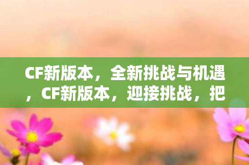 CF新版本，全新挑战与机遇，CF新版本，迎接挑战，把握机遇