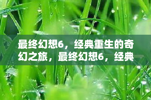 最终幻想6,经典重生的奇幻之旅,最终幻想6,经典重生的奇幻之旅 最终幻想6,经典重生的奇幻之旅,最终幻想6,经典重生的奇幻之旅