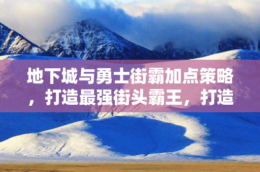 地下城与勇士街霸加点策略,打造最强街头霸王,打造最强街头霸王,地下城与勇士街霸加点策略 地下城与勇士街霸加点策略,打造最强街头霸王,打造最强街头霸王,地下城与勇士街霸加点策略