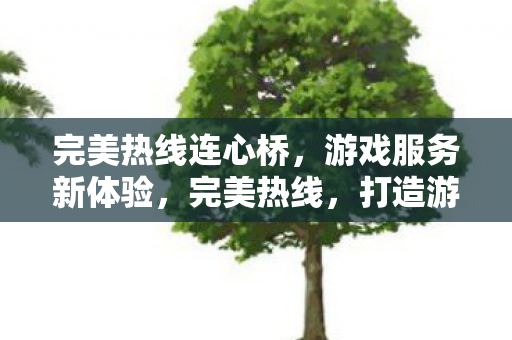 完美热线连心桥,游戏服务新体验,完美热线,打造游戏服务新体验,连心桥服务升级 完美热线连心桥,游戏服务新体验,完美热线,打造游戏服务新体验,连心桥服务升级