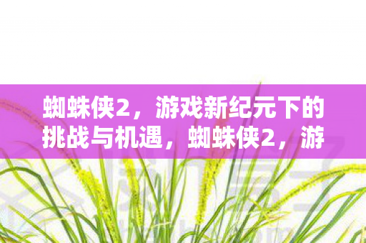 蜘蛛侠2,游戏新纪元下的挑战与机遇,蜘蛛侠2,游戏新纪元下的挑战与机遇 蜘蛛侠2,游戏新纪元下的挑战与机遇,蜘蛛侠2,游戏新纪元下的挑战与机遇