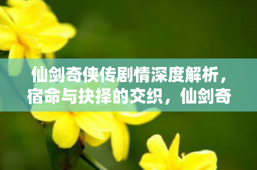 仙剑奇侠传剧情深度解析,宿命与抉择的交织,仙剑奇侠传剧情深度剖析,宿命与抉择的交织 仙剑奇侠传剧情深度解析,宿命与抉择的交织,仙剑奇侠传剧情深度剖析,宿命与抉择的交织