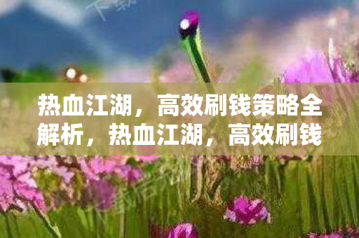 热血江湖,高效刷钱策略全解析,热血江湖,高效刷钱攻略全解析 热血江湖,高效刷钱策略全解析,热血江湖,高效刷钱攻略全解析