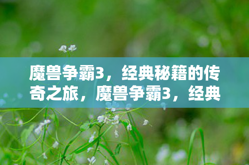 魔兽争霸3,经典秘籍的传奇之旅,魔兽争霸3,经典秘籍的传奇之旅 魔兽争霸3,经典秘籍的传奇之旅,魔兽争霸3,经典秘籍的传奇之旅